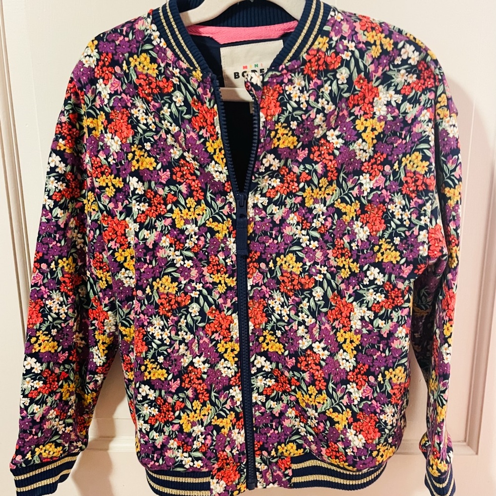 Mini Boden Girl’s Floral Set - Skirt and Jacket sz 8/9 (Sold Out!) - Picture 3 of 5